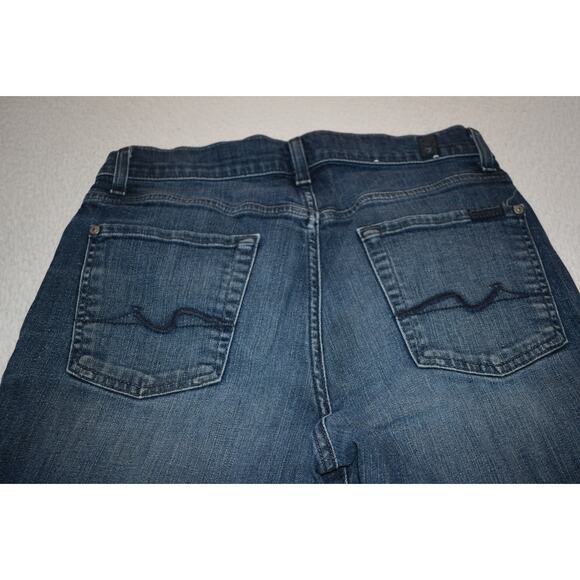 7 For All Mankind Jeans Womens 30 x 32 Standard Straight Blue Denim Cotton Blend - Picture 1 of 13